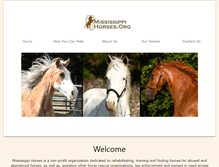 Tablet Screenshot of mississippihorses.org